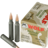 20 Rounds of 55gr FMJ .223 Ammo by Wolf WPA
