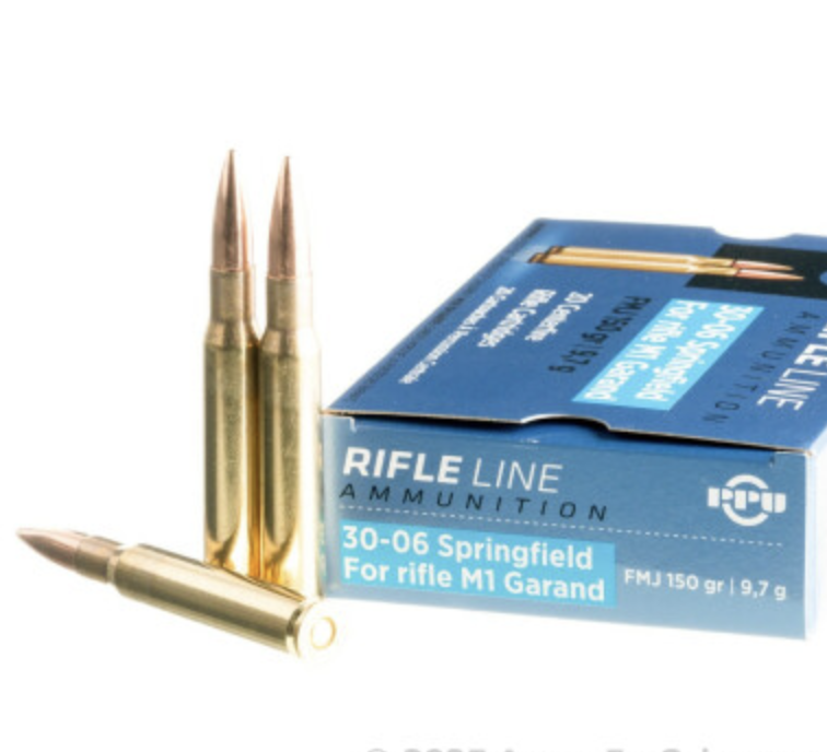 200 Rounds of 150gr FMJ 30-06 Springfield Ammo by Prvi Partizan