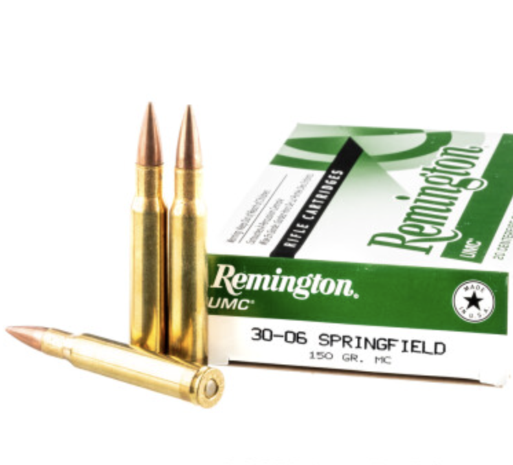 200 Rounds of 150gr MC 30-06 Springfield Ammo by Remington