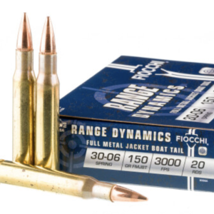 20 Rounds of 150gr FMJBT 30-06 Springfield Ammo by Fiocchi