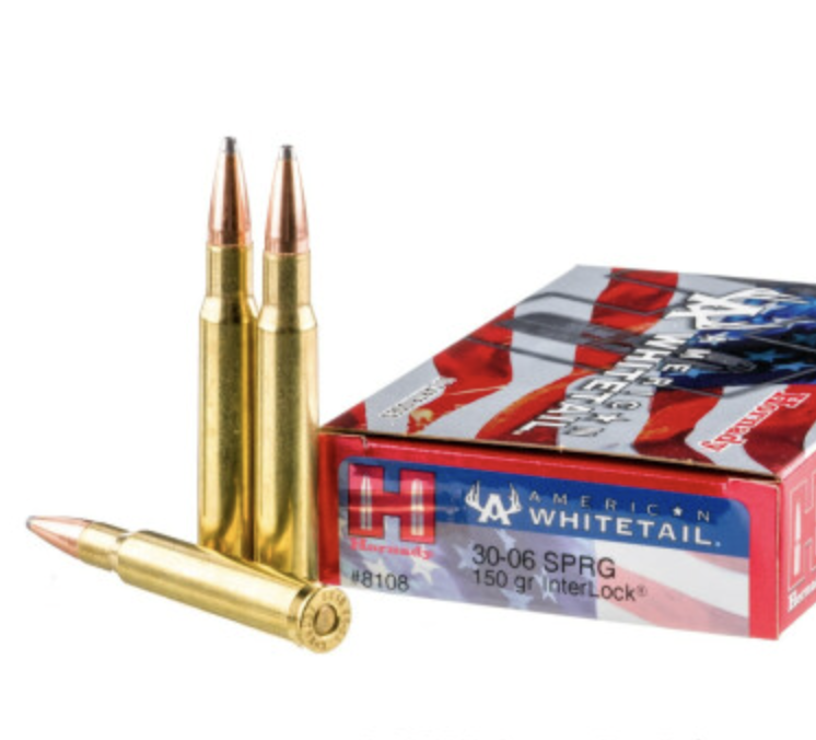 200 Rounds of 150gr SP 30-06 Springfield Ammo by Hornady