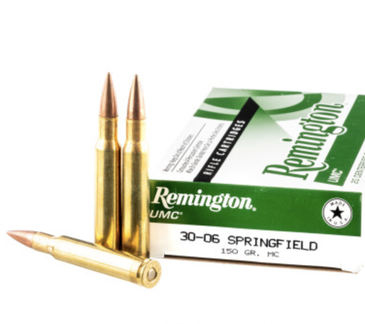 20 Rounds of 150gr MC 30-06 Springfield Ammo by Remington