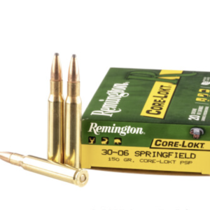20 Rounds of 150gr PSP 30-06 Springfield Ammo by Remington