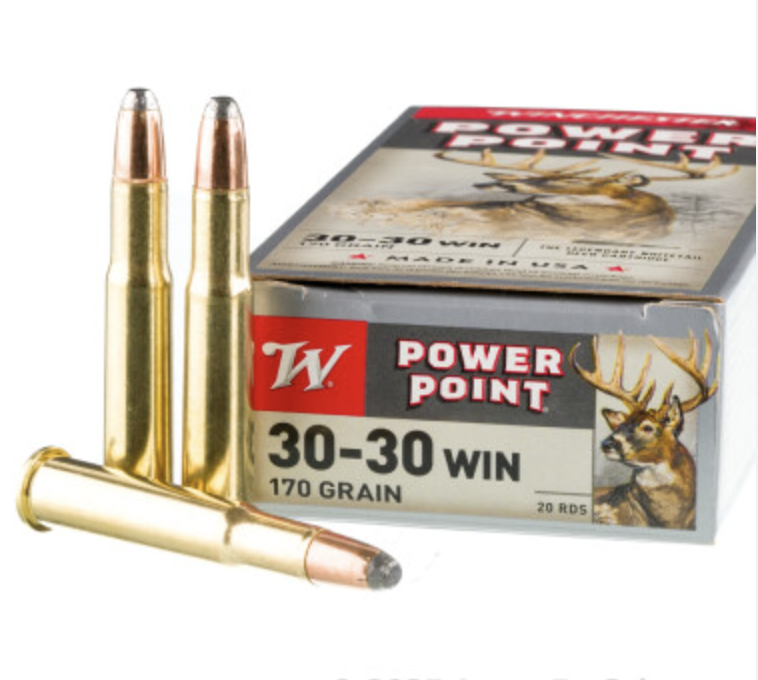 200 Rounds of 170gr Power-Point 30-30 Win Ammo by Winchester