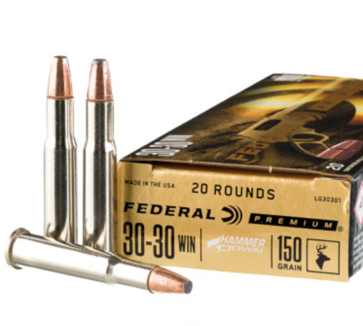 200 Rounds of 150gr Bonded SP 30-30 Win Ammo by Federal HammerDown