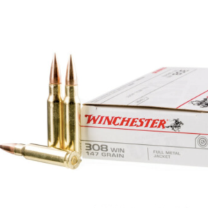 20 Rounds of 147gr FMJ .308 Win Ammo by Winchester