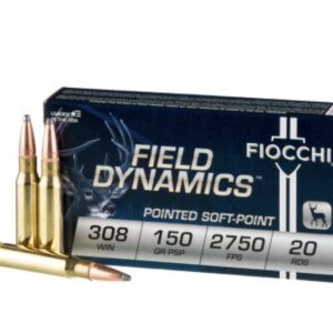 20 Rounds of 150gr FMJBT .308 Win Ammo by Fiocchi