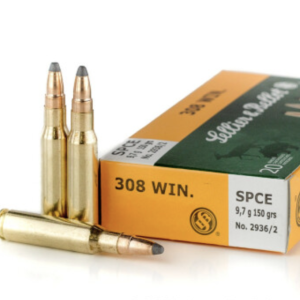 20 Rounds of 150gr SPCE .308 Win Ammo by Sellier & Bellot