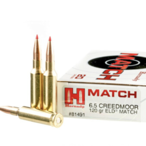 20 Rounds of 120gr ELD Match 6.5 Creedmoor Ammo by Hornady