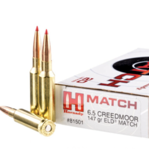 20 Rounds of 147gr ELD Match 6.5 Creedmoor Ammo by Hornady