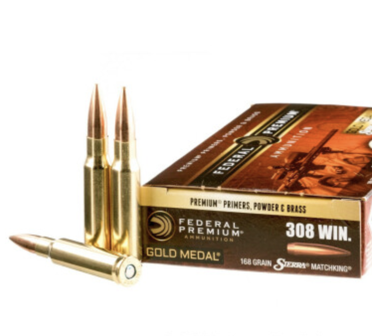 500 Rounds of 168gr HPBT .308 Win Ammo by Federal