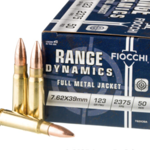 500 Rounds of 123gr FMJ 7.62x39 Ammo by Fiocchi