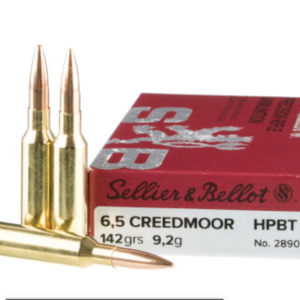 20 Rounds of 142gr HPBT 6.5 Creedmoor Ammo by Sellier & Bellot