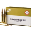 50 Rounds of 55gr FMJ M193 5.56x45 Ammo by CBC