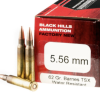 50 Rounds of 62gr TSX 5.56x45 Ammo by Black Hills Ammunition