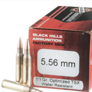 50 Rounds of 50gr TSX 5.56x45 Ammo by Black Hills Ammunition